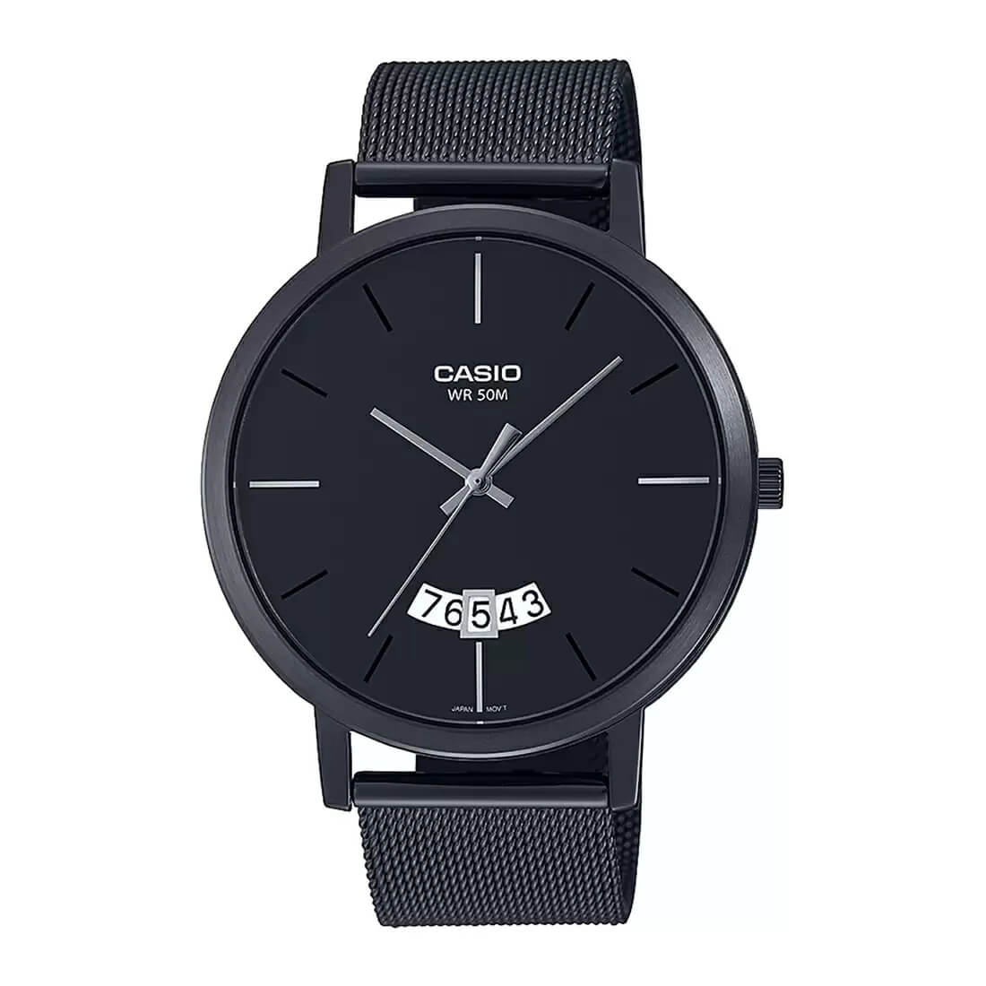 Casio Enticer Date Mesh Chain Watch MTP-B100MB-1EVDF