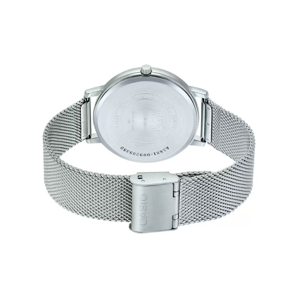 Casio Enticer Day Date Mesh Chain Watch MTP-B105M-7AVDF