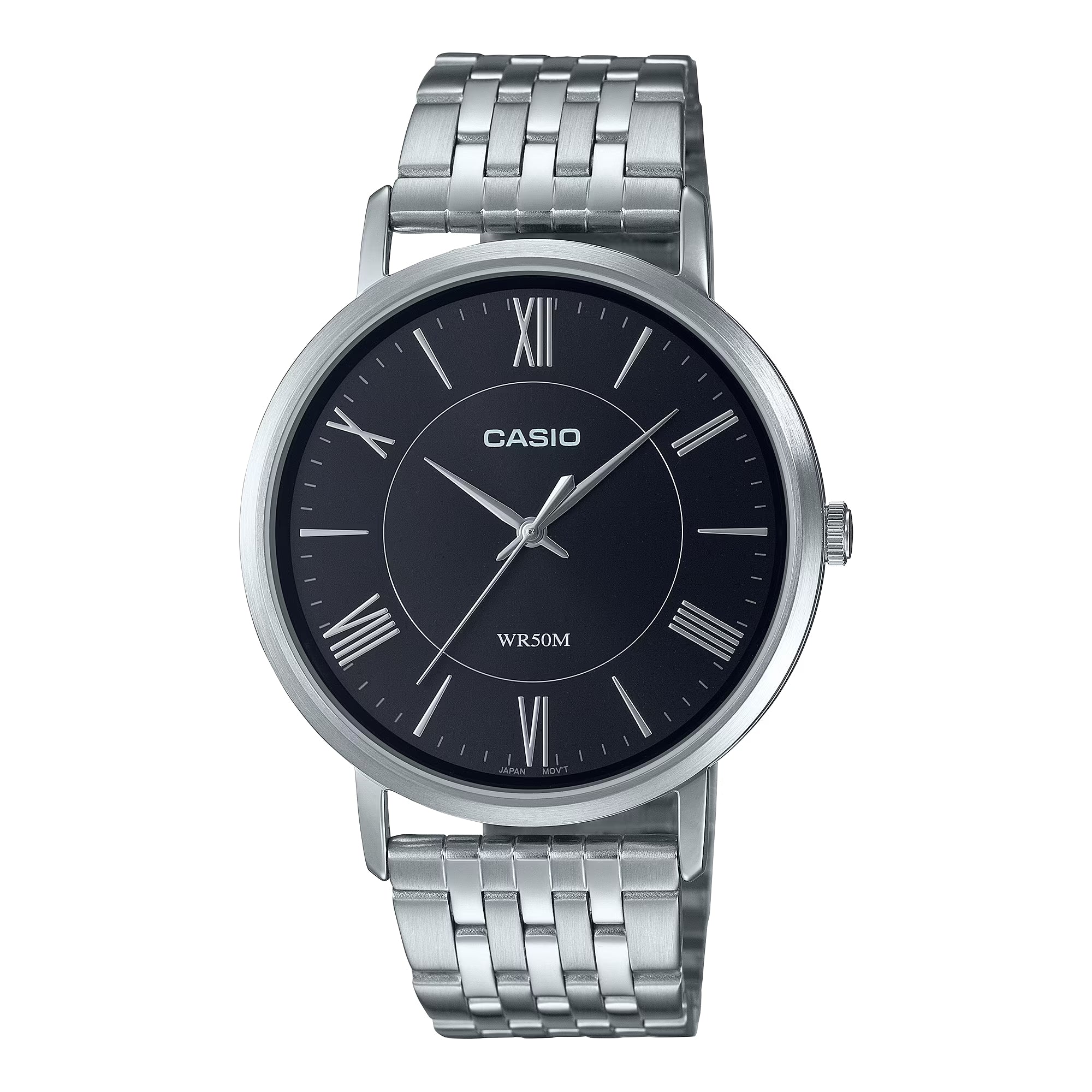 Casio Standard Stainless Steel Silver Chain Watch MTP-B110D-1AVDF