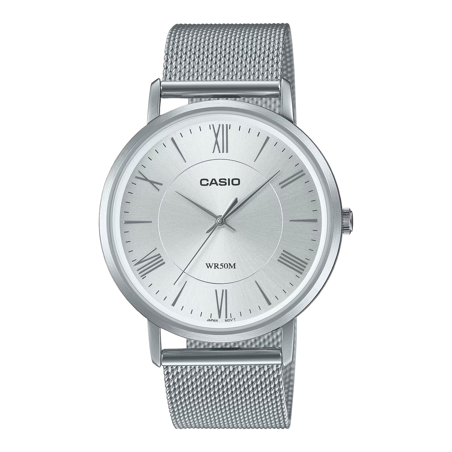 Casio Standard Stainless Steel Silver Mesh Chain Watch MTP-B110M-7AVDF