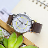 Casio Enticer Day Date Stainless Steel Leather Belt Watch MTP-B120L-7AVDF