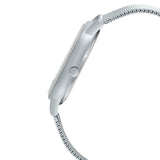 Casio Enticer Day Date Stainless Steel Silver Mesh Chain Watch MTP-B120M-2AVDF