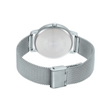 Casio Enticer Day Date Stainless Steel Silver Mesh Chain Watch MTP-B120M-2AVDF