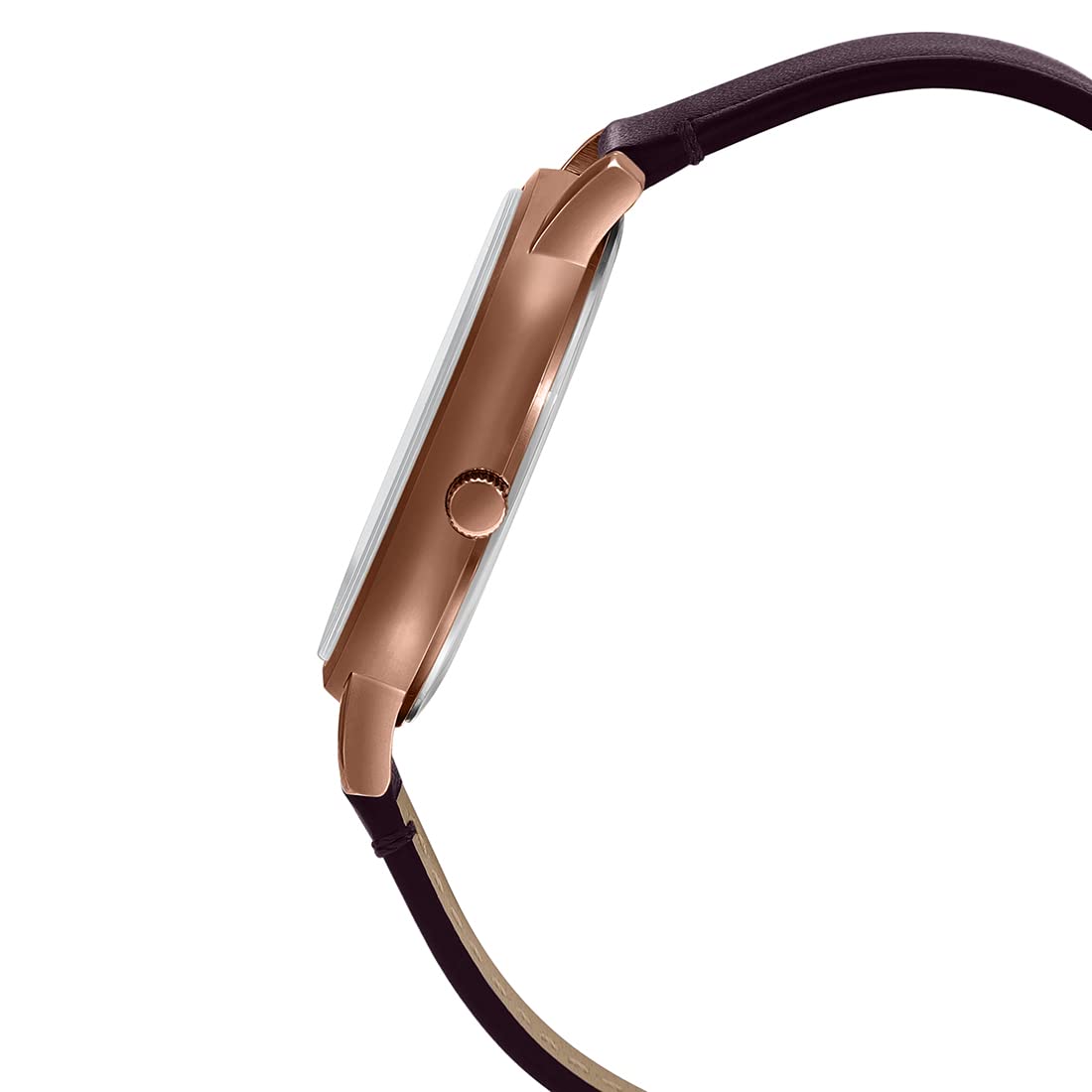 Casio Enticer Day Date Stainless Steel Rose Gold Leather Belt Watch MTP-B120RL-5AVDF