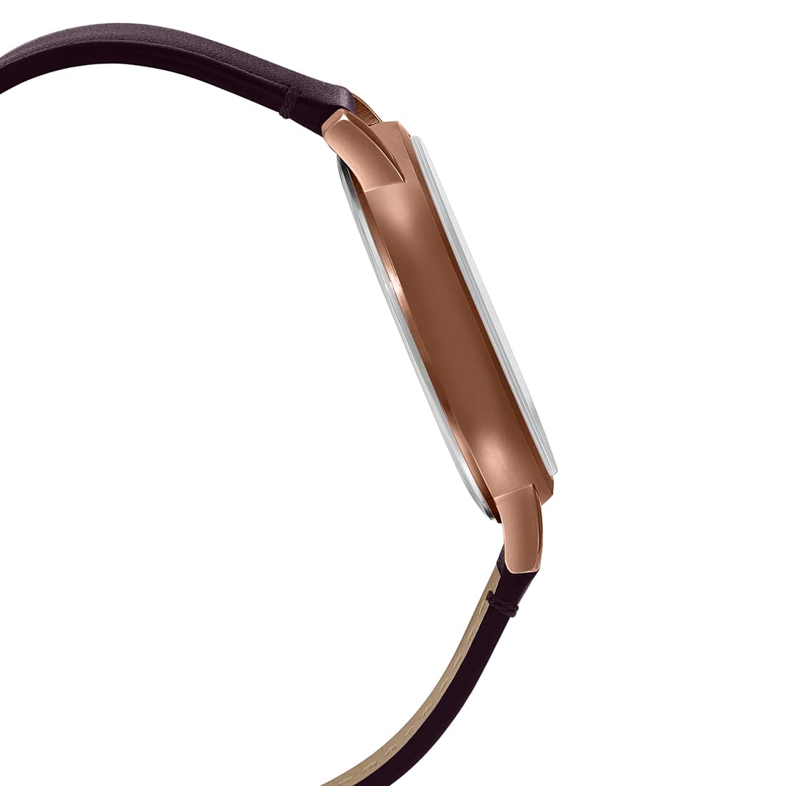 Casio Enticer Day Date Stainless Steel Rose Gold Leather Belt Watch MTP-B120RL-5AVDF