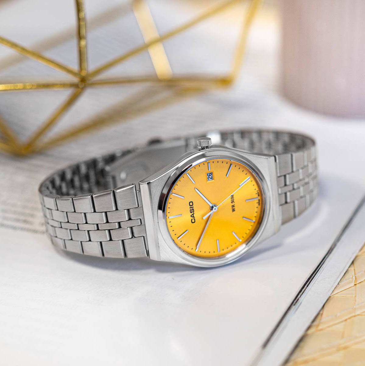 Casio Standard Date Chain Watch MTP-B145D-9AVDF