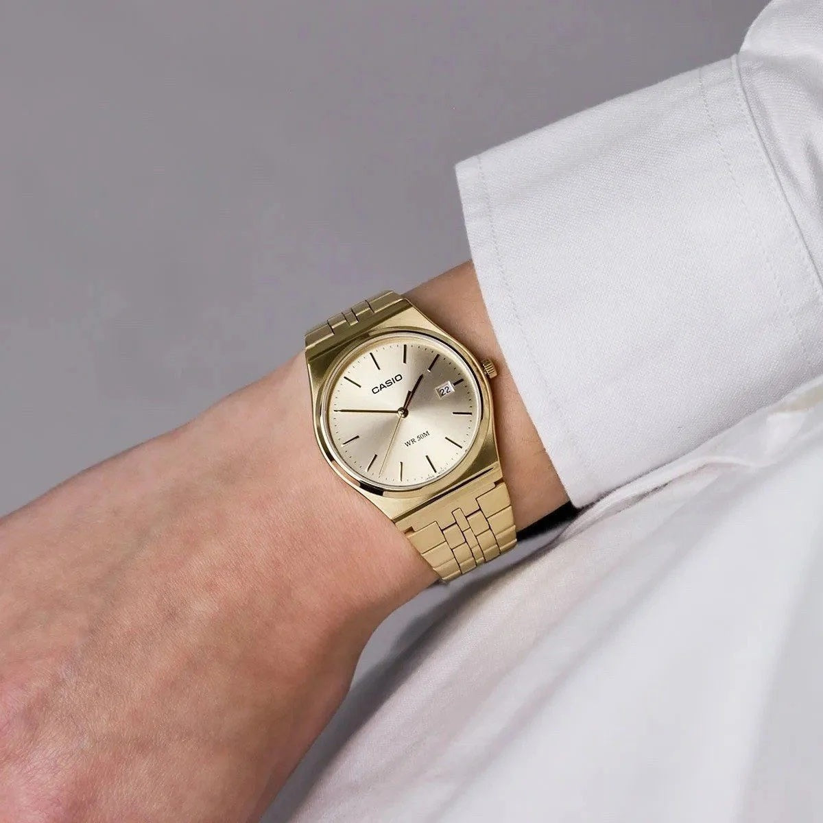 Casio Standard Date Chain Watch MTP-B145G-9AVDF