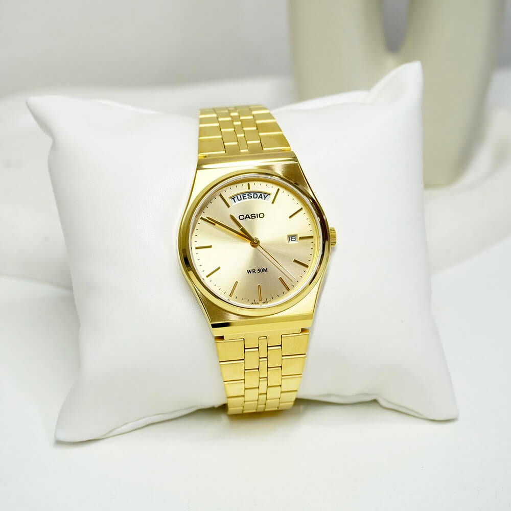 Casio Standard Day Date Chain Watch MTP-B146G-9AVDF