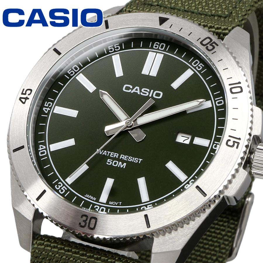 Casio Standard Date Cloth Belt Watch MTP-B155C-3EVDF