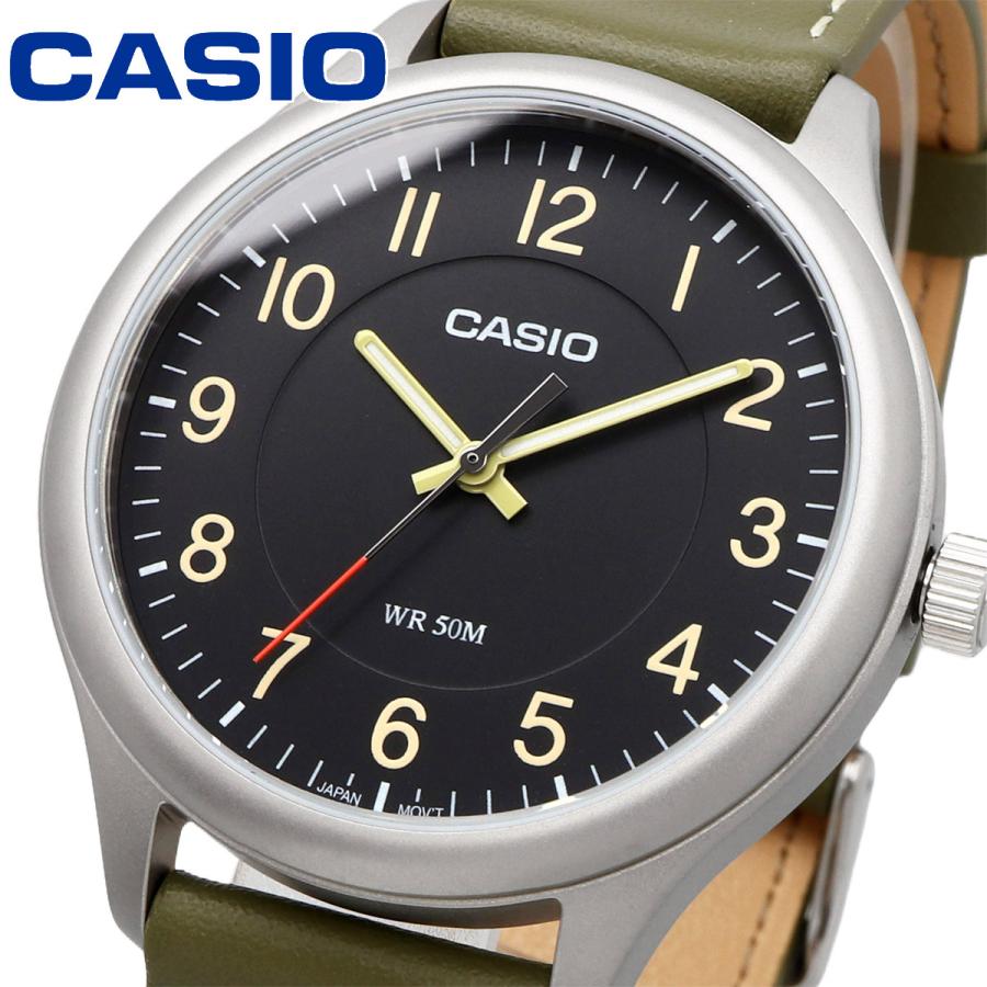 Casio Standard Leather Belt Watch MTP-B160L-1B2VDF