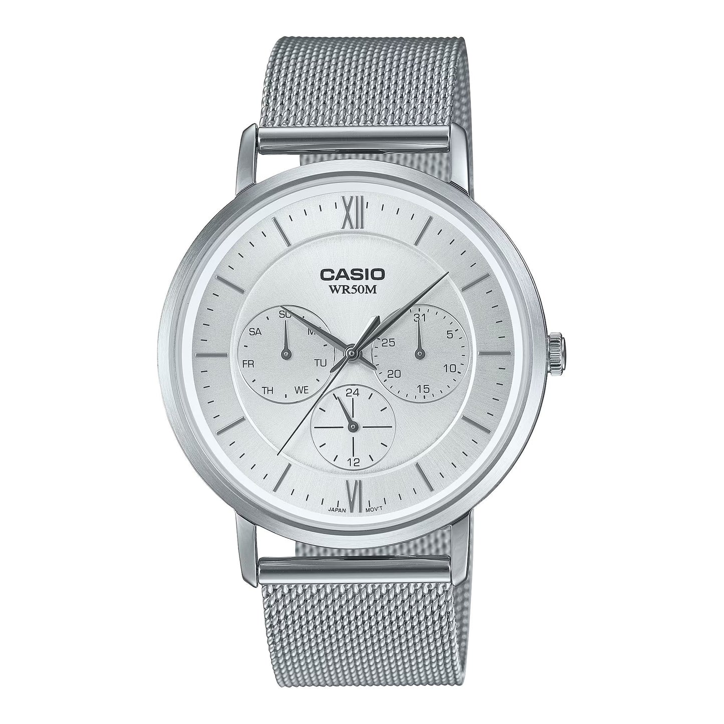 Casio Enticer Multifunction Mesh Chain Watch MTP-B300M-7AVDF