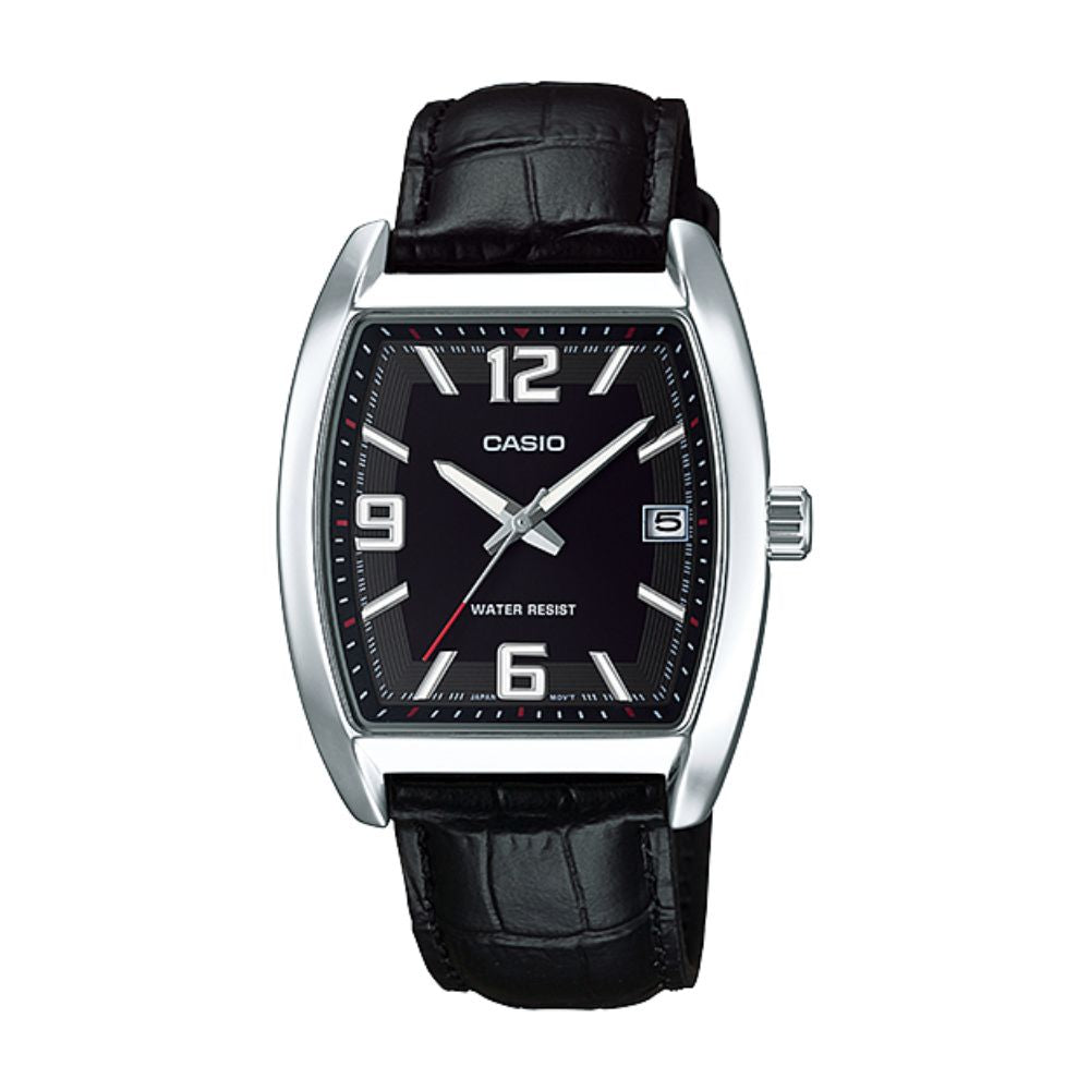 Casio Standard Date Leather Belt Watch MTP-E107L-1ADF