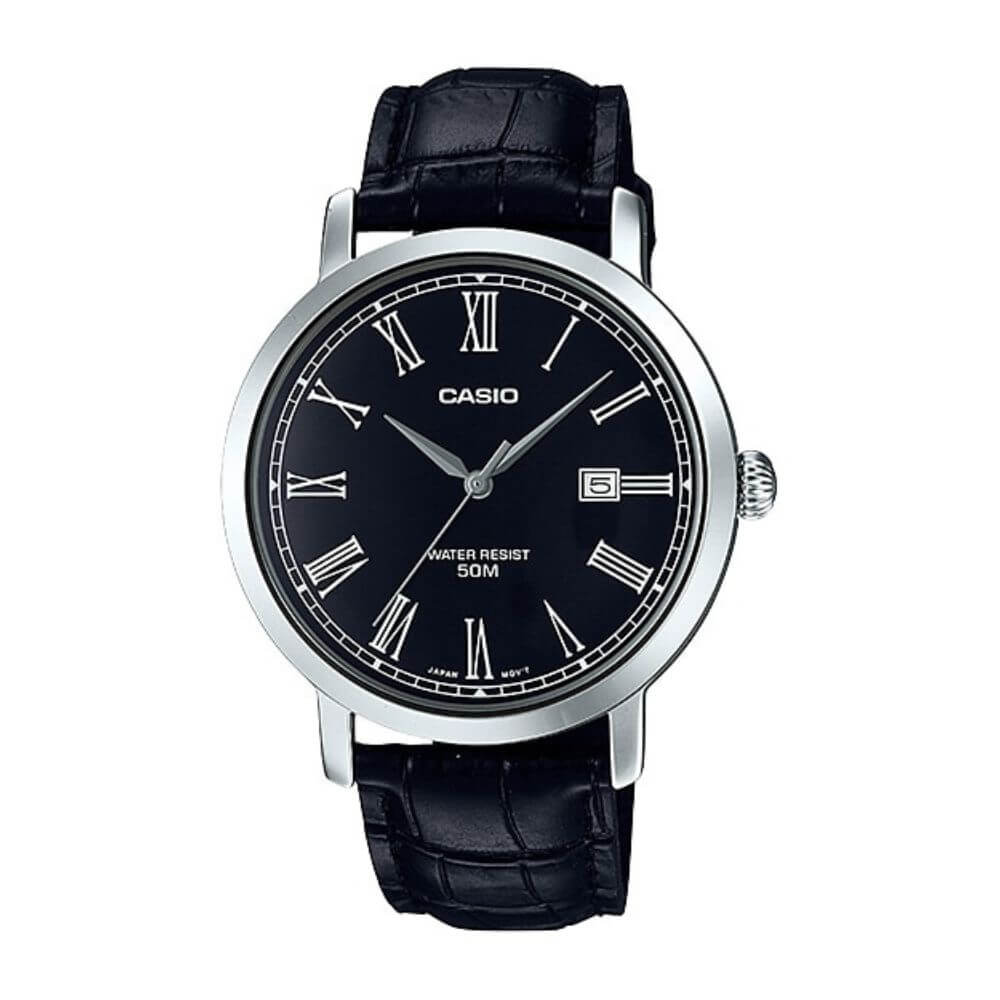 Casio Enticer Date Leather Belt Watch MTP-E149L-1BVDF