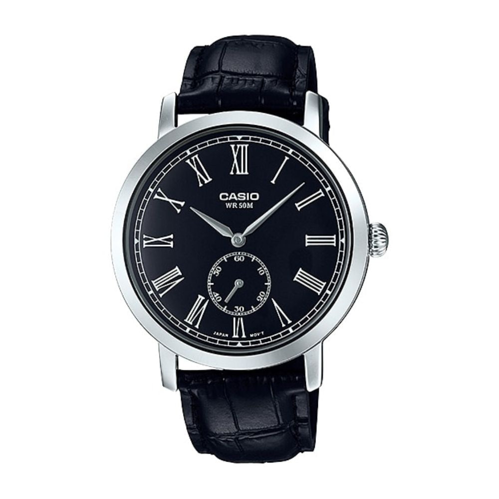 Casio Enticer Side Second Leather Belt Watch MTP-E150L-1BVDF