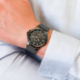 Casio Enticer Date Stainless Steel Black Chain Watch MTP-E173B-1AVDF