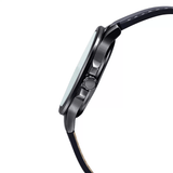 Casio Enticer Date Stainless Steel Black Leather Belt Watch MTP-E173L-7AVDF