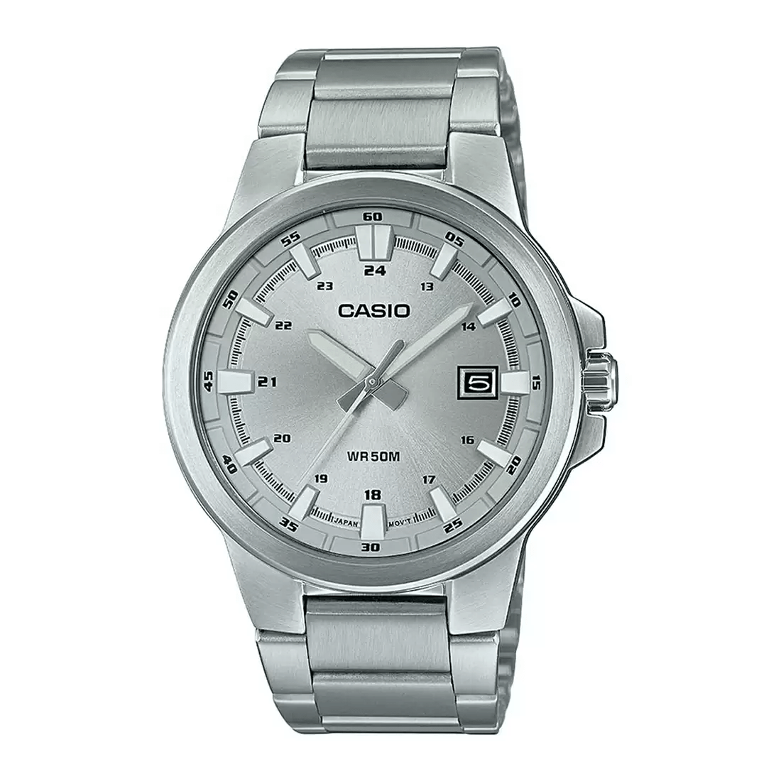 Casio Enticer Date Stainless Steel Chain Watch MTP-E173D-7AVDF