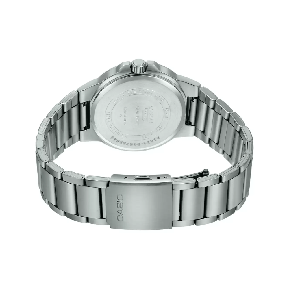 Casio Enticer Date Stainless Steel Chain Watch MTP-E173D-7AVDF