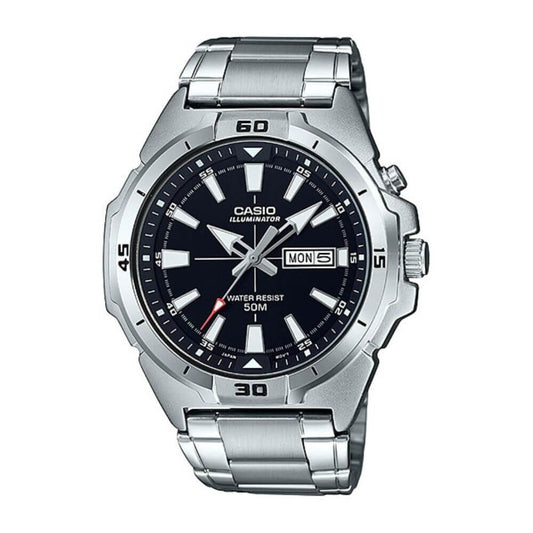 Casio Enticer Day Date Illuminator Chain Watch MTP-E203D-1AVDF