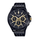 Casio Enticer Multifunction Stainless Steel Black Chain Watch MTP-E303B-1AVDF