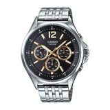 Casio Enticer Multifunction Stainless Steel Silver Chain Watch MTP-E303D-1AVDF