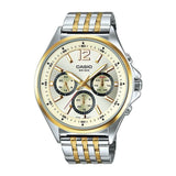 Casio Enticer Multifunction Stainless Steel Two Tone Chain Watch MTP-E303SG-9AVDF