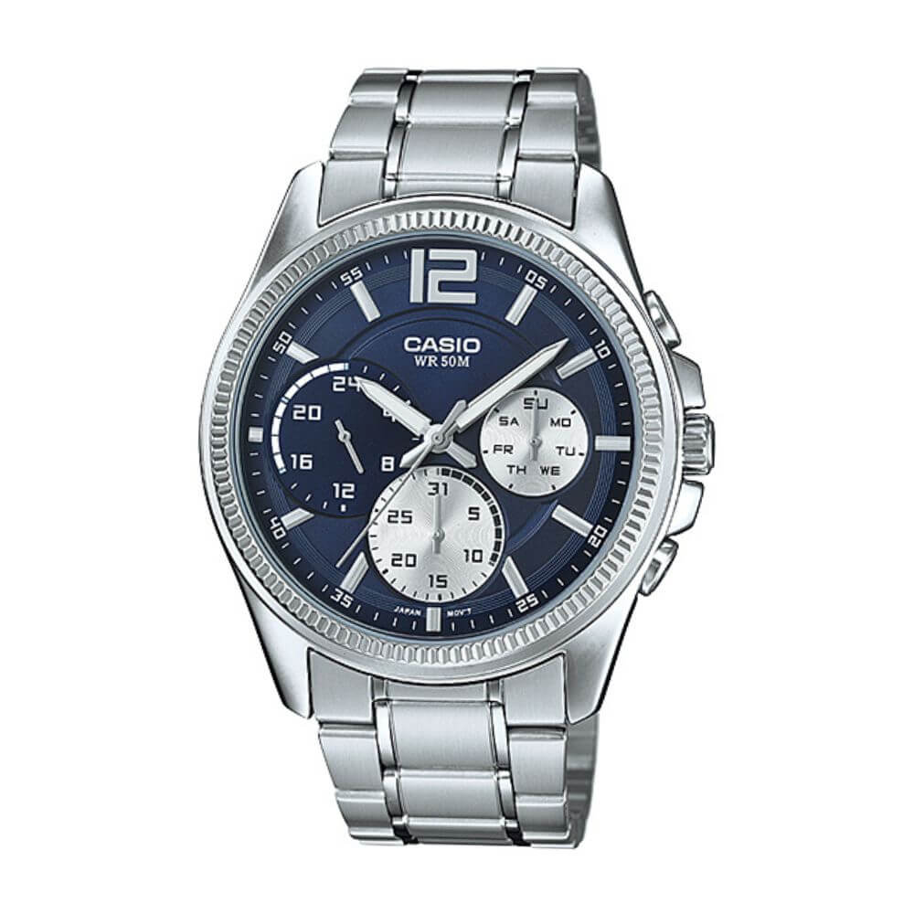 Casio Enticer Multifunction Chain Watch MTP-E305D-2AVDF