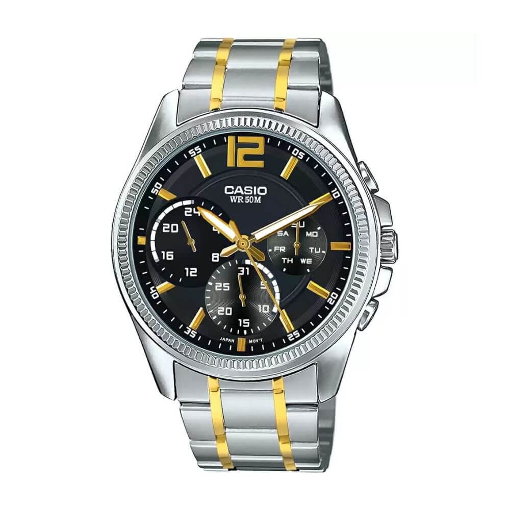 Casio Enticer Multifunction Chain Watch MTP-E305SG-1AVDF