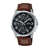 Casio Standard Multifunction Leather Belt Watch MTP-E307L-1AVDF