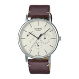 Casio Standard Multifunction Leather Belt Watch MTP-E320L-5EVDF