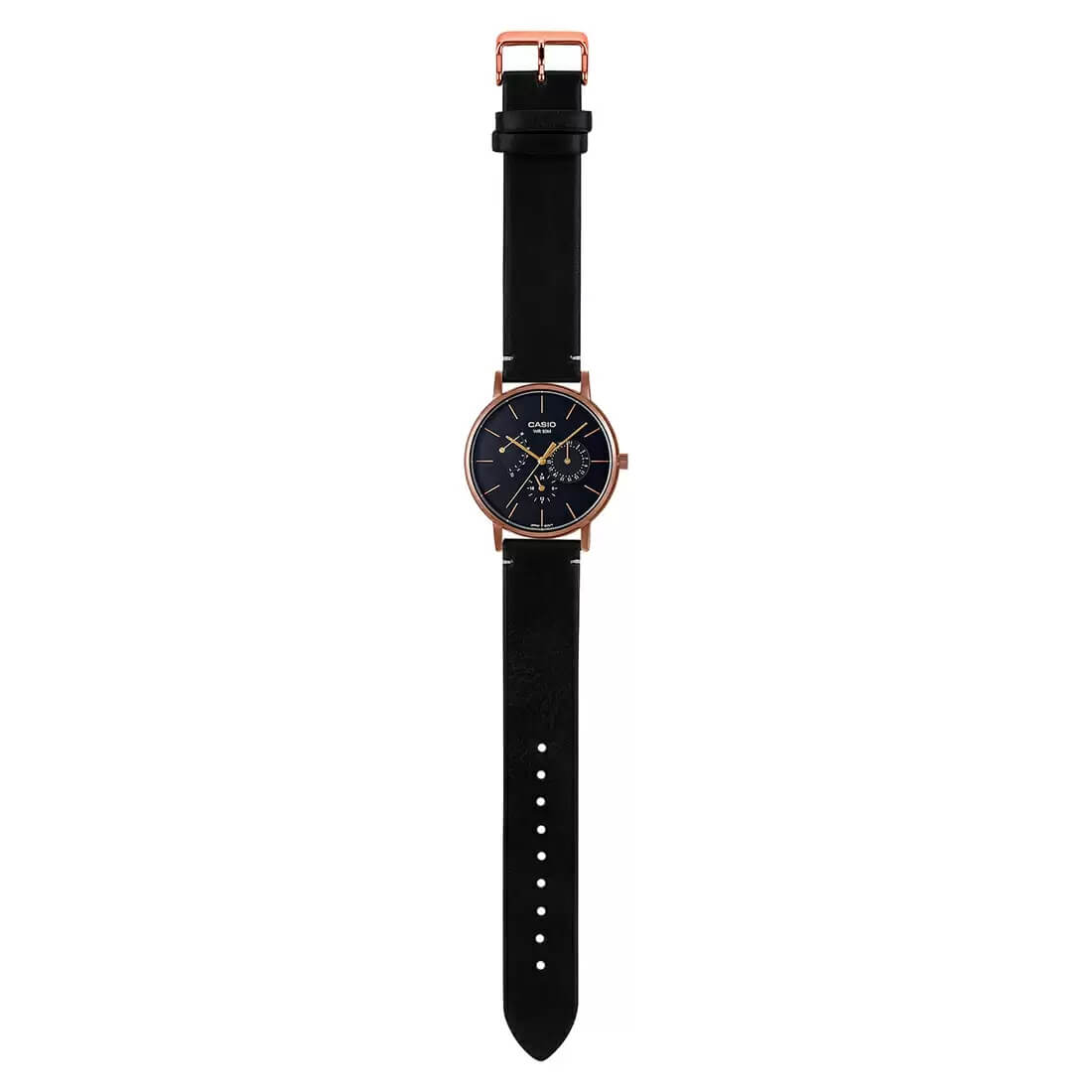 Casio Standard Multifunction Leather Belt Watch MTP-E320RL-1EVDF