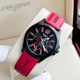 Casio Standard Multifunction Stainless Steel Black Leather Belt Watch MTP-E350BL-1BVDF