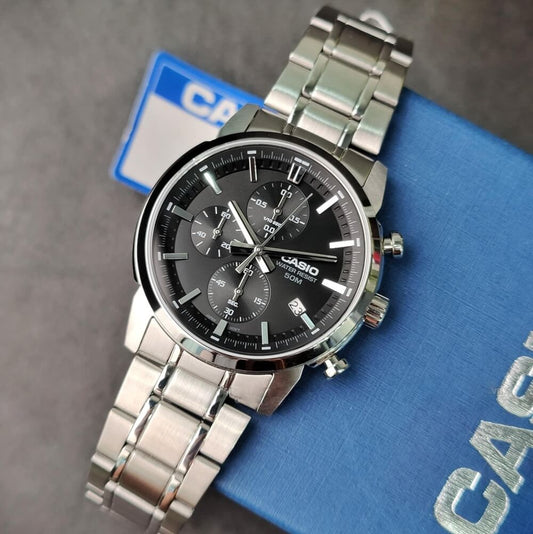 Casio Standard Chronograph Chain Watch MTP-E510D-1A1VDF