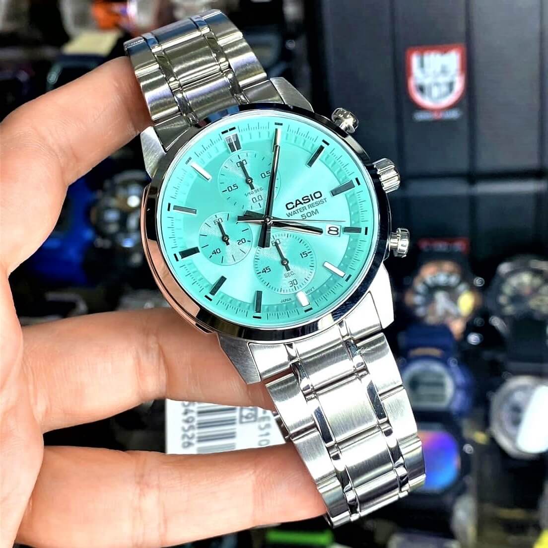 Casio Standard Chronograph Chain Watch MTP-E510D-2AVDF