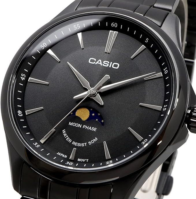 Casio Standard Moon Phase Chain Watch MTP-M100B-1AVDF