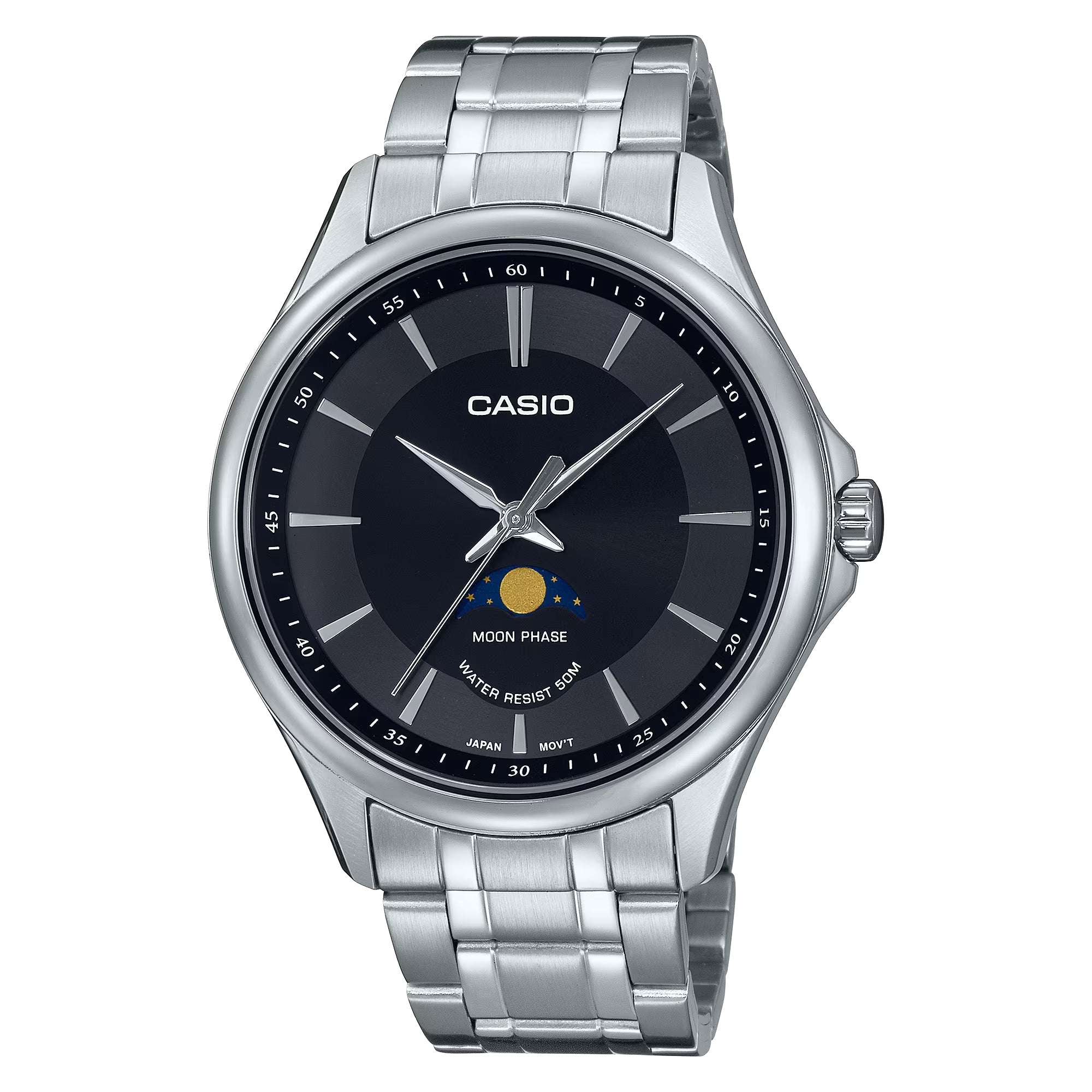 Casio Standard Moon Phase Chain Watch MTP-M100D-1AVDF