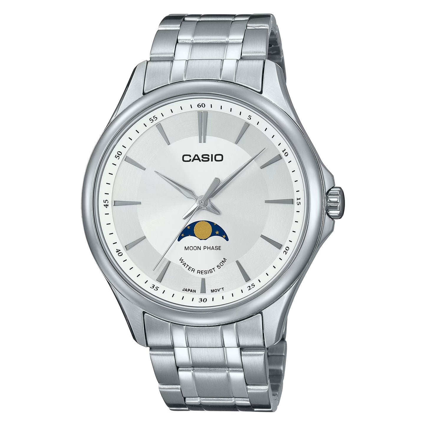 Casio Standard Moon Phase Chain Watch MTP-M100D-7AVDF