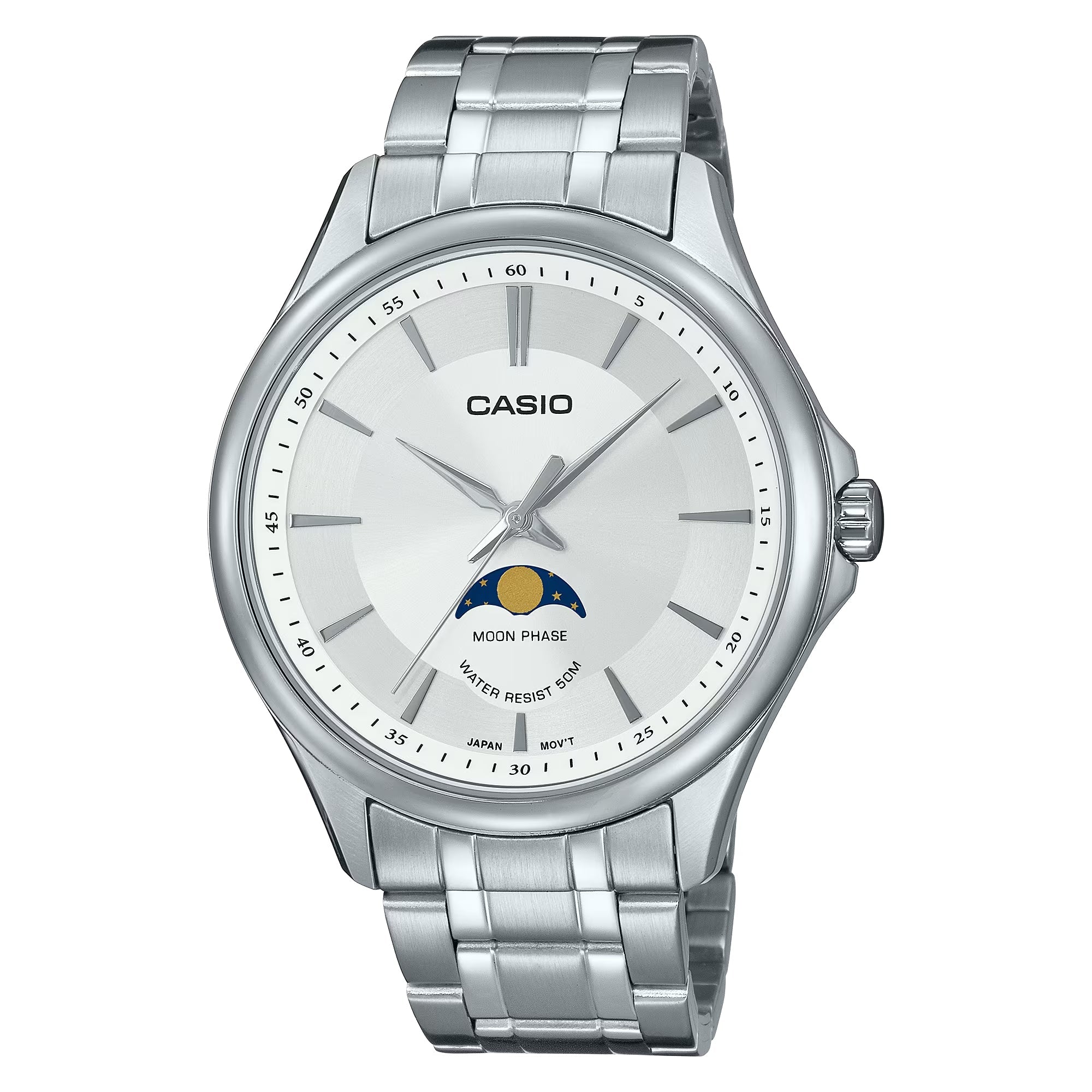 Casio Standard Moon Phase Chain Watch MTP-M100D-7AVDF