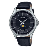 Casio Standard Moon Phase Leather Belt Watch MTP-M100L-1AVDF
