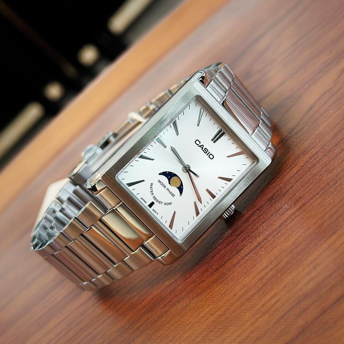 Casio Standard Moon Phase Chain Watch MTP-M105D-7AVDF