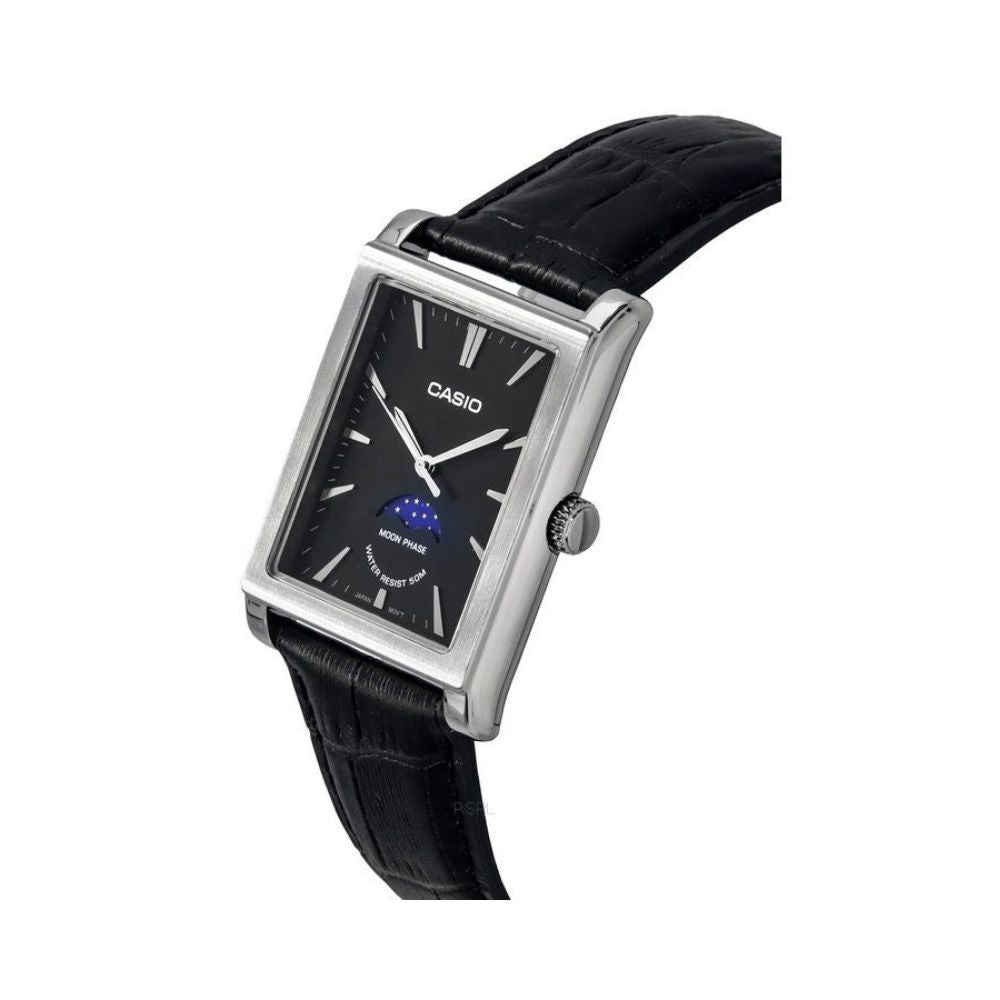 Casio Standard Moon Phase Leather Belt Watch MTP-M105L-1AVDF