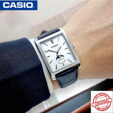 Casio Standard Moon Phase Leather Belt Watch MTP-M105L-7AVDF