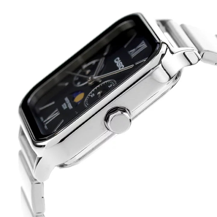 Casio Standard Moon Phase Day Date Chain Watch MTP-M305D-1A2VDF