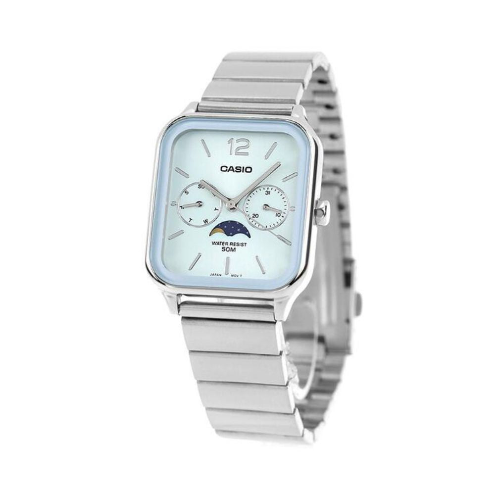 Casio Standard Moon Phase Day Date Chain Watch MTP-M305D-2AVDF