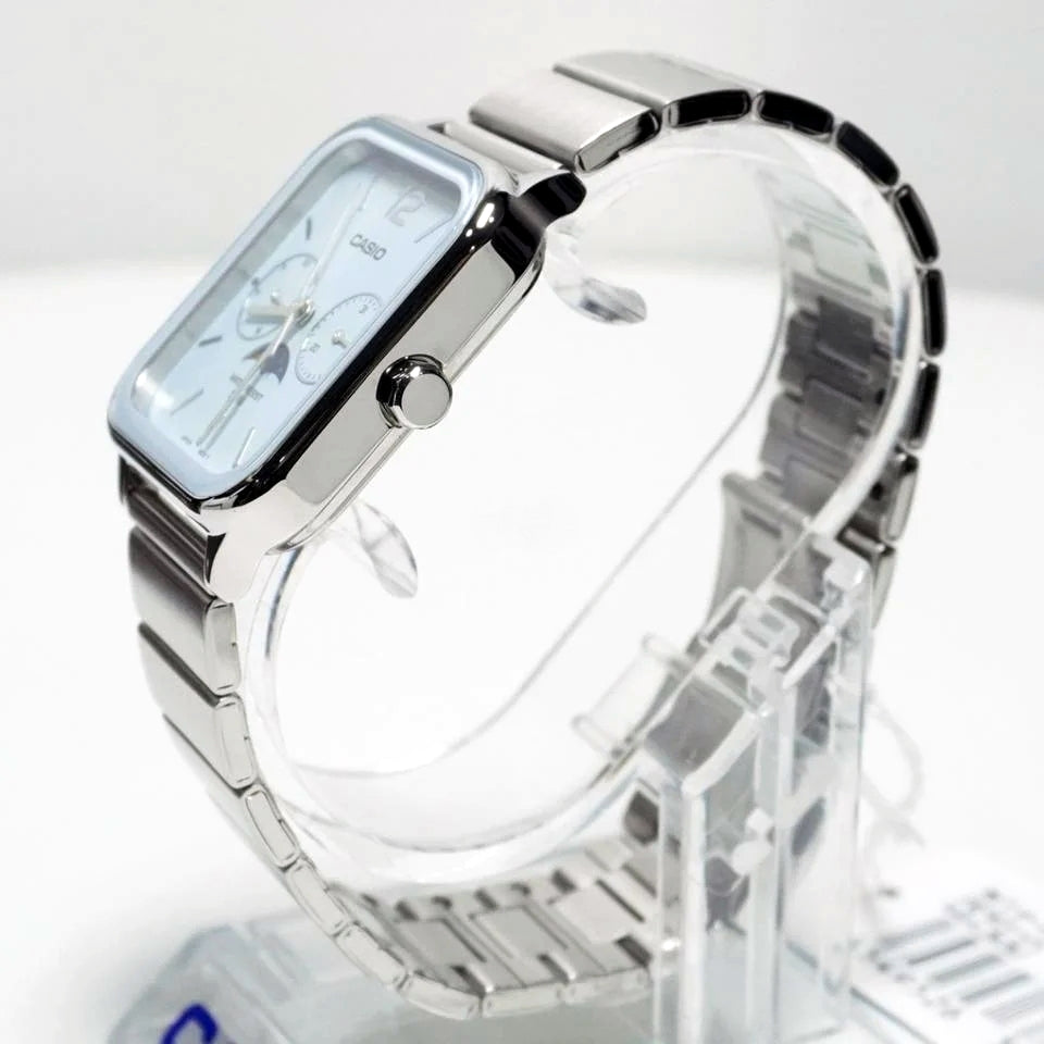 Casio Standard Moon Phase Day Date Chain Watch MTP-M305D-2AVDF