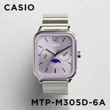 Casio Standard Moon Phase Day Date Chain Watch MTP-M305D-6AVDF