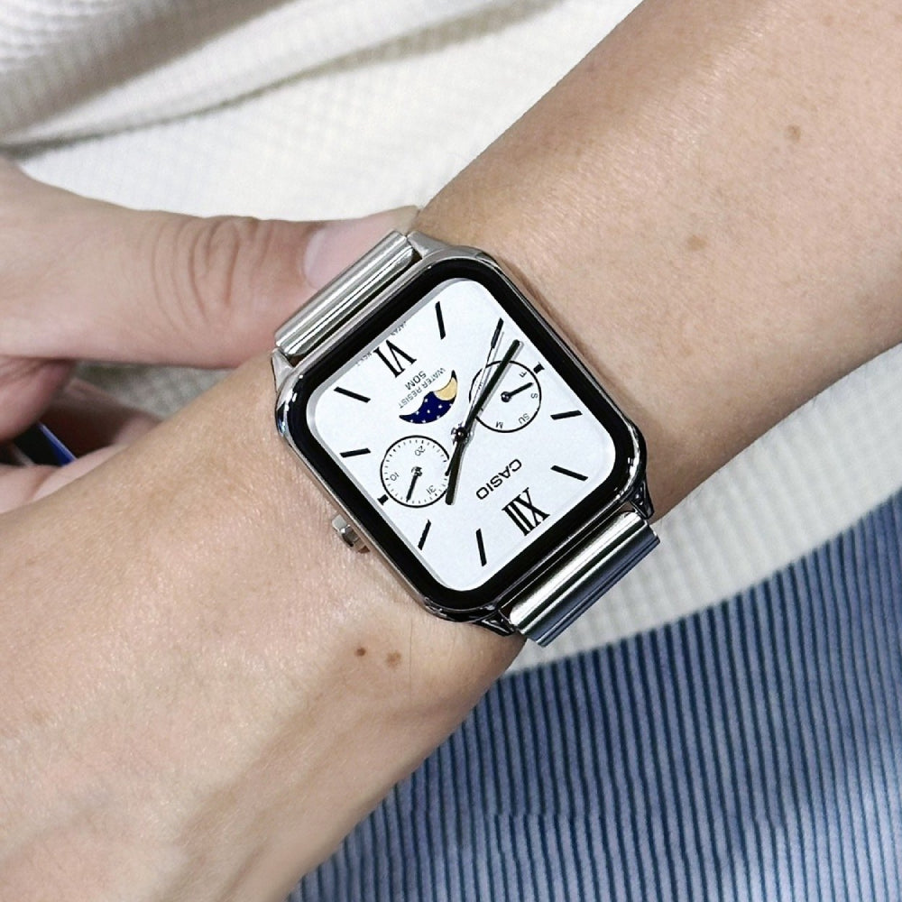 Casio Standard Moon Phase Day Date Chain Watch MTP-M305D-7A2VDF