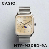 Casio Standard Moon Phase Day Date Chain Watch MTP-M305D-9AVDF