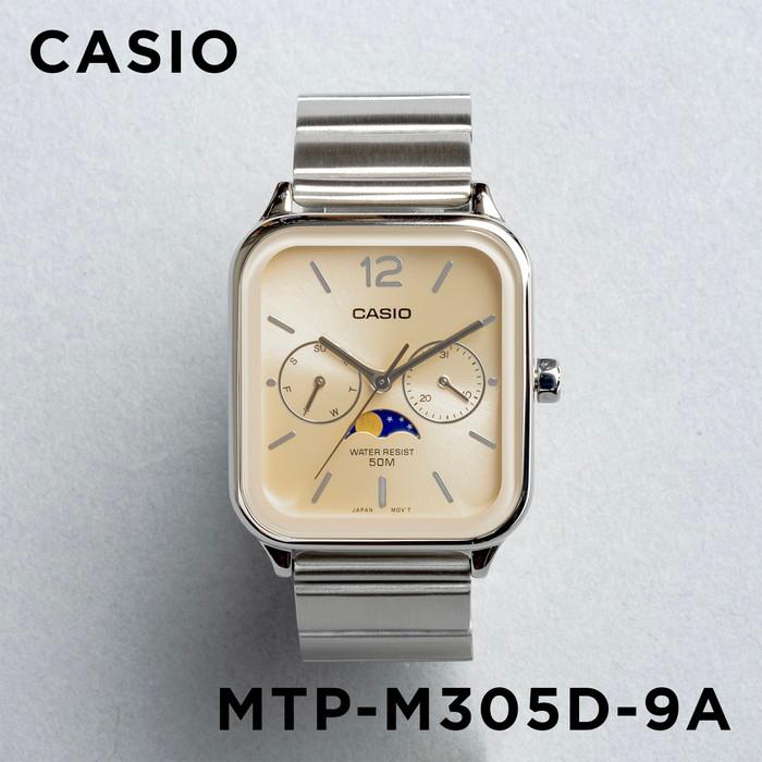 Casio Standard Moon Phase Day Date Chain Watch MTP-M305D-9AVDF