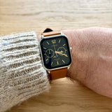 Casio Standard Moon Phase Day Date Leather Belt Watch MTP-M305L-1AVDF